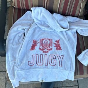Vintage Juicy Couture White Zip Up